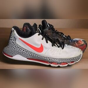 Nike Zoom-Men's KD 8 (Kevin Durant) Christmas Sneakers size 7Y 824464-106